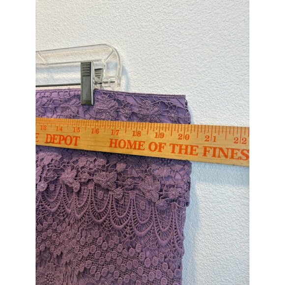American Eagle Womens Lace Embroidered Mini Skirt Sz 18 Purple NWT Cottage ZipUp - Picture 6 of 7